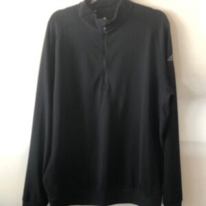 Adidas Men Black Quarter-Zip Pullover Large